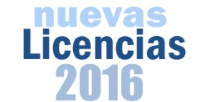 Licencias concedidas en 2016